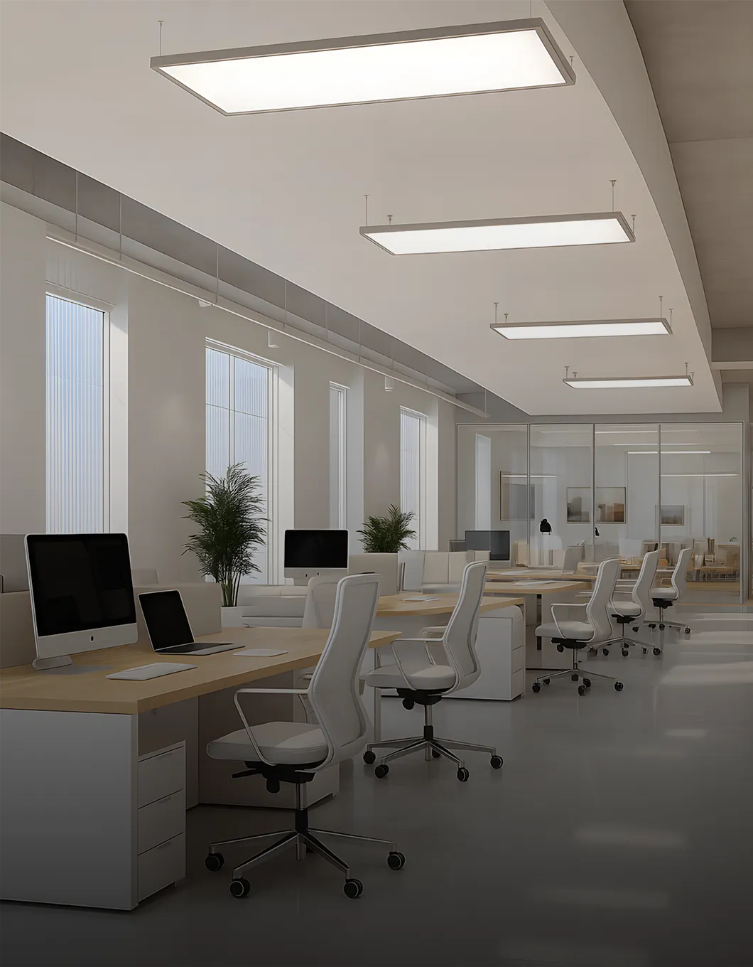 Offices and meeting rooms.